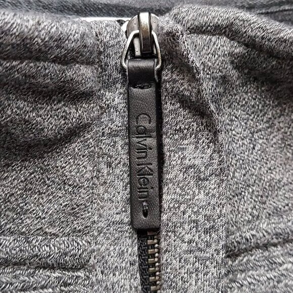 Calvin Klein Mens Half-Zip Pullover Sweater Gray XL 100% Cotton Made In Vietnam - Picture 6 of 6